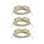 PAULMANN Choose 3szt. Oprawka stała max. 3x10W 230V 51mm Mosiądz-Szczotkowany Aluminium