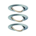 PAULMANN Base oprawa wbudowana ruchoma LED 3x5W 230V GU10 51mm Żelazo Szczotkowane/Metal