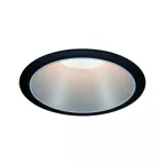 PAULMANN Oprawa do wbudowania COLE COIN LED 3-STEP DIM 1x6W 470lm 2700K IP44 230V czarny / srebrny-matowy