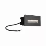 PAULMANN Oprawa elewacyjna LONG 4W 3000K IP44 230V czarny / aluminium