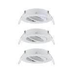 PAULMANN Choose 3szt. Oprawka ruchoma max. 3x10W 230V 51mm Biały Mat Aluminium