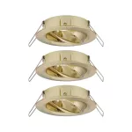 PAULMANN Choose 3szt. Oprawka ruchoma max.3x10W 230V 51mm Mosiądz-Szczotkowany Aluminium