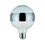 PAULMANN Źródło światła LED G125 zwierciadło pierścień 6W 230V 520lm E27 2700K Srebrny ściemniany