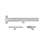 PAULMANN System linkowy wspornik sufitowy 1 para, chrom, fi16mm
