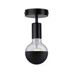 PAULMANN Oprawa ścienno-sufitowa MALJA Neordic E27 max1x40W 230V czarny / metal