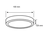 PAULMANN Oprawa ścienno-sufitowa MALJA Neordic E27 max1x40W 230V czarny / metal