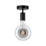 PAULMANN Oprawa ścienno-sufitowa MALJA Neordic E27 max1x40W 230V czarny / metal