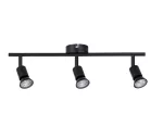 PAULMANN Oprawa ścienno-sufitowa CAROLINA GU10 max. 3x10W 230V czarny mat / metal