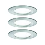 PAULMANN Oprawa do wbudowania NOVA LED stała zestaw 3xGU10 6,5W 470lm 78mm 4000K 230V szczotkowane żelazo