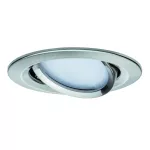 PAULMANN Base Coin oprawa wbudowana ruchoma LED 3-st ściemnianie 3x5W 230V GU10 51mm Żelazo Szczotkowane/Metal
