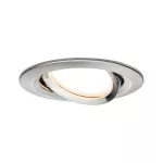 PAULMANN Zestaw Premium Coin Slim ściemniany LED 1x6,8W 2700K 230V 51mm Żelazo Szczotkowane/Aluminium