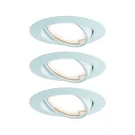 PAULMANN Base Coin oprawa wbudowana ruchoma 3x5W 230V 51mm Biały/Metal