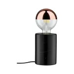 PAULMANN Neordic Nordin Lampa stołowa okrągła max.1x20W E27 230V Czarny Marmur