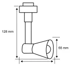 PAULMANN Reflektor na szynoprzewód URail TUBE GU10 max.10W 230V chrom matowy/ chrom