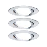 PAULMANN Oprawa do wbudowania NOVA LED wychylna zestaw 3xGU10 6,5W 460lm 2700K 84mm 230V aluminium