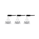 PAULMANN Oprawa do wbudowania NOVA LED wychylna zestaw 3xGU10 6,5W 460lm 2700K 84mm 230V aluminium