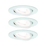 PAULMANN Oprawa do wbudowania NOVA LED DIM wychylna zestaw GU10 6.5W 460lm 84mm 2700K IP23 230V biały mat