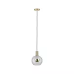 PAULMANN Neordic Esben Lampa wisząca max. 1x20W E27 230V Szkło/ mosiądz Szczotkowany