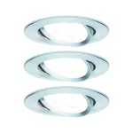 PAULMANN Oprawa do wbudowania NOVA LED DIM wychylna 3xGU10 6.5W 460lm 84mm 2700K IP23 230V aluminium