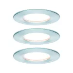 PAULMANN Oprawa do wbudowania NOVA COIN LED stała 3x6W 470lm 78mm 2700K IP44 230V aluminium