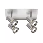 PAULMANN Oprawa ścienno-sufitowa TEJA GU10 max. 4x10W 230V nikiel satynowany /metal
