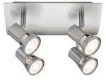 PAULMANN Oprawa ścienno-sufitowa TEJA GU10 max. 4x10W 230V nikiel satynowany /metal