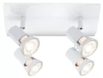 PAULMANN Oprawa ścienno-sufitowa TEJA GU10 max. 4x10W 230V biały / metal