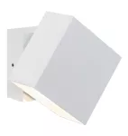PAULMANN Oprawa elewacyjna CYBO LED 2x3W 2700K 355lm IP65 100x100mm 230V biały / aluminium