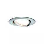 PAULMANN Oprawa do wbudowania NOVA COIN LED DIM wychylna 6W 470lm 84mm 2700K IP23 230V szczotkowane żelazo