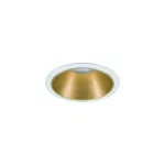 PAULMANN Oprawa do wbudowania COLE COIN LED 3-STEP DIM zestaw 3x6W 470lm 2700K IP44 230V biały / złoty-matowy