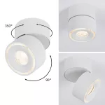 PAULMANN Oprawa sufitowa SPIRCLE LED 8W 550lm 36st. 3000K 230V biały mat/ aluminium
