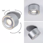 PAULMANN Oprawa wpuszczana LED Spircle chrom 8W 3000K 36 st.