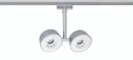 PAULMANN URail System Spot Double Pellet 2x4W Chrom Mat/Biały 230V
