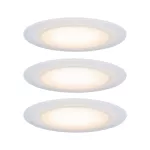 PAULMANN Premium Suon ciapła barwa ściemniana IP44 LED 3x6,5W 230V 2000-2700K Satynowany