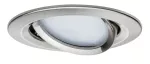 PAULMANN Zestaw Premium Coin Slim ściemniany LED 3x6,8W 2700K 230V 51mm Żelazo Szczotkowane/Aluminium