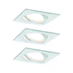 PAULMANN Oprawa do wbudowania NOVA COIN LED DIM wychylna 3x6W 470lm 84X84mm 2700K 230V biały mat