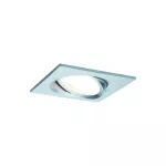 PAULMANN Oprawa do wbudowania NOVA COIN LED DIM wychylna zestaw 3x 6W 425lm 84x84mm 2700K IP23 230V aluminium
