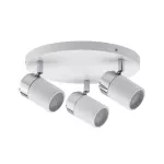 PAULMANN Oprawa ścienno-sufitowa ZYLI GU10 max. 3x10W okrągła IP44 230V biały / chrom /metal