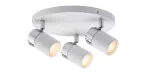 PAULMANN Oprawa ścienno-sufitowa ZYLI GU10 max. 3x10W okrągła IP44 230V biały / chrom /metal