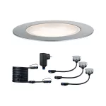 Oprawa wpuszczana Plug & Shine FLOOR ECO LED 3x1.3W 3000K IP65 24V srebrny / tworzywo sztuczne