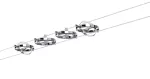 PAULMANN System linkowy Cardan max. 4x10W GU5,3 Chrom Matowy 230/12V 80VA Metal