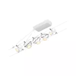 PAULMANN System linkowy zestaw Cardan max5x10W GU5,3 Biały mat/Chrom 12V DC 60VA twszt/metal