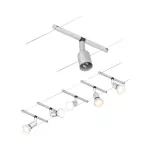 PAULMANN System linkowy zestaw Salt max5x10W GU5,3 Chrom mat/Chrom 12V DC 60VA twszt/metal