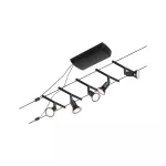 PAULMANN System linkowy zestaw Salt max5x10W GU5,3 Czarny mat/Chrom 12V DC 60VA twszt/metal