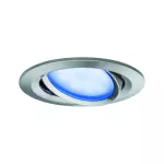 PAULMANN Oprawa do wbudowania NOVA PLUS COIN LED RGBW SH Zigbee wychylna zestaw 3x5.2W 400lm 84mm 2700-6500K IP23 230V szczotkowane żelazo