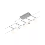 PAULMANN System linkowy zestaw Sheela max5x10W GU5,3 Chrom mat/Chrom 12V DC 60VA twszt/metal