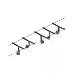 PAULMANN System linkowy zestaw Sheela max5x10W GU5,3 Czarny mat/Chrom 12V DC 60VA twszt/metal