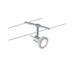 PAULMANN System linkowy Sheela max. 5x10W GU5,3 Chrom Mat/Opal 230/12V 60VA Metal/Szkło