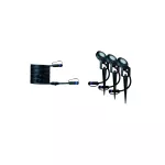 PAULMANN Reflektor ogrodowy Plug & Shine STING zestaw przedłużający 3x6W 3000K 520lm DIM IP67 24V antracyt / aluminum