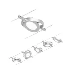 PAULMANN System linkowy RoundMac chrom matowy/Chrom max. 5x4,5W bez lampki DC